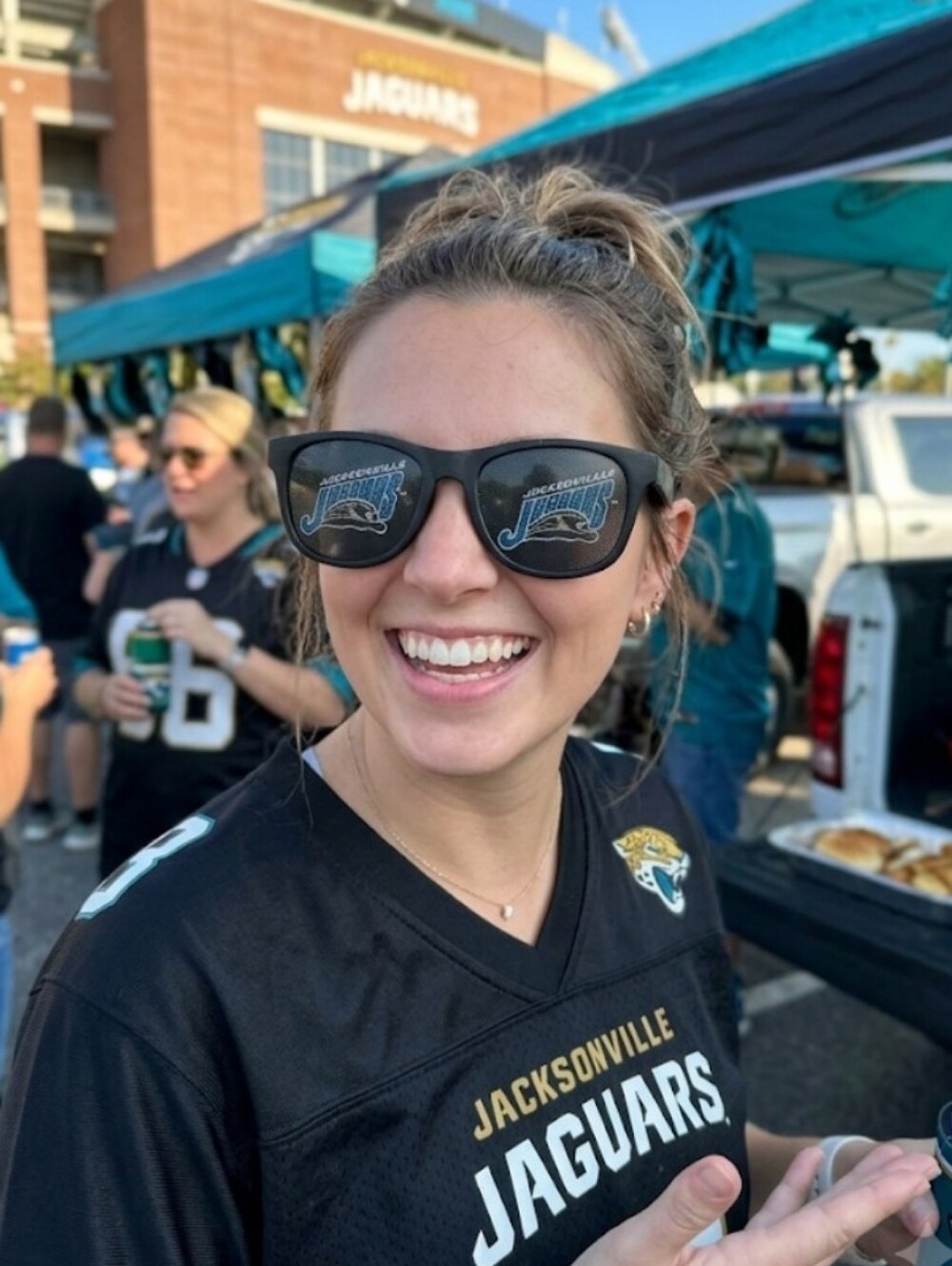 Vintage Jacksonville Jaguars NFL Promo Pinhole Graphic Sunglasses Game Day Shade